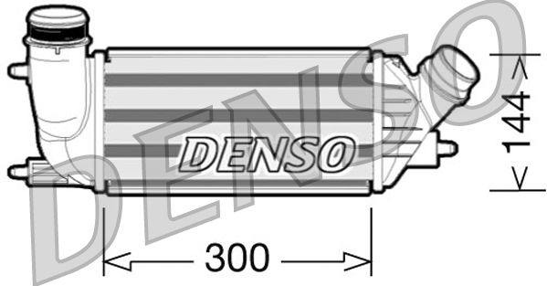 Охолоджувач наддувального повітря DENSO DIT07001