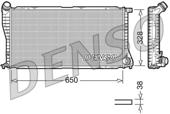 Radiatorius, variklio aušinimas DENSO DRM05002