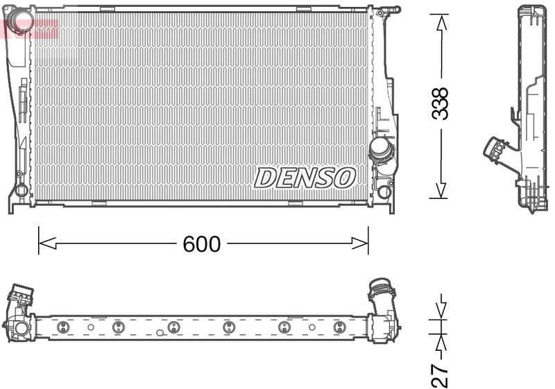 Radiator, engine cooling DENSO DRM05003