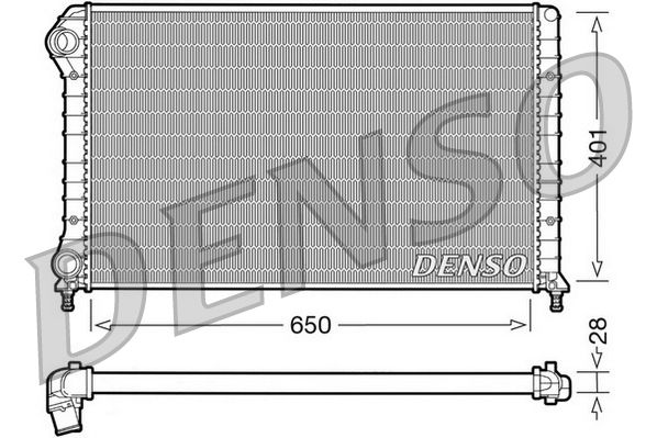 Radiatorius, variklio aušinimas DENSO DRM09061