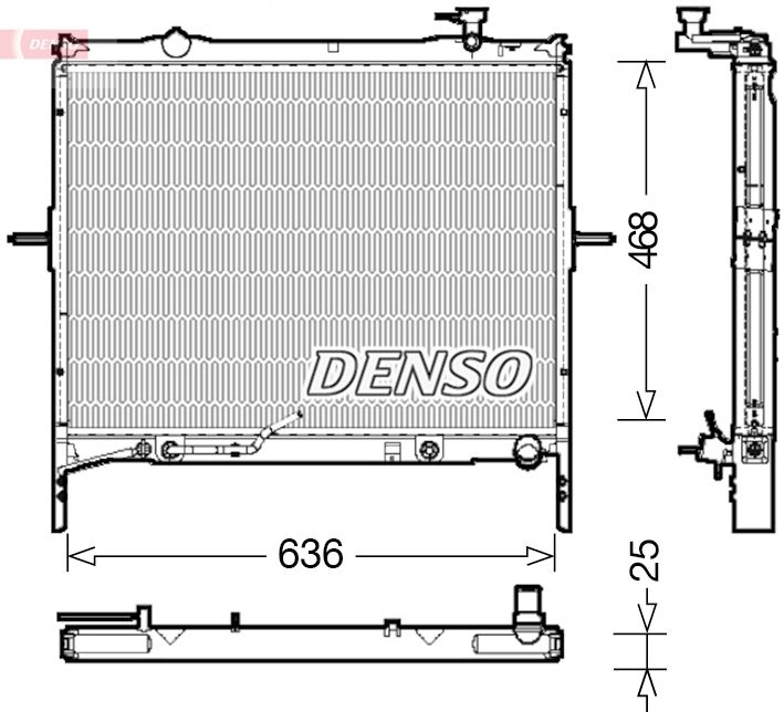 Radiatorius, variklio aušinimas DENSO DRM43002