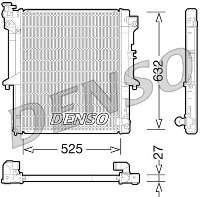 Radiator, engine cooling DENSO DRM45034