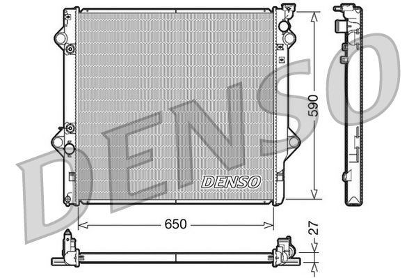 Radiatorius, variklio aušinimas DENSO DRM50047