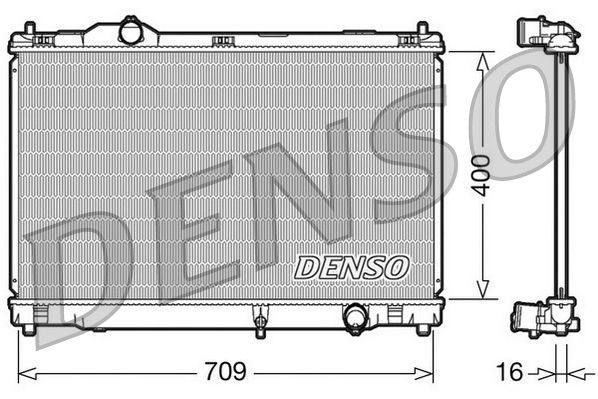 Radiator, engine cooling DENSO DRM51008