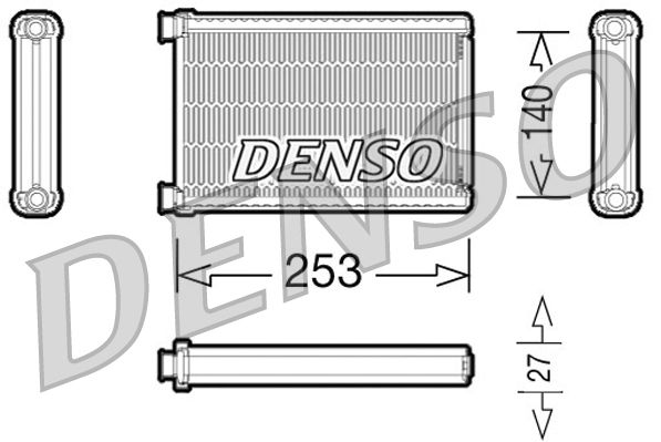 Теплообмінник, система опалення салону DENSO DRR05005