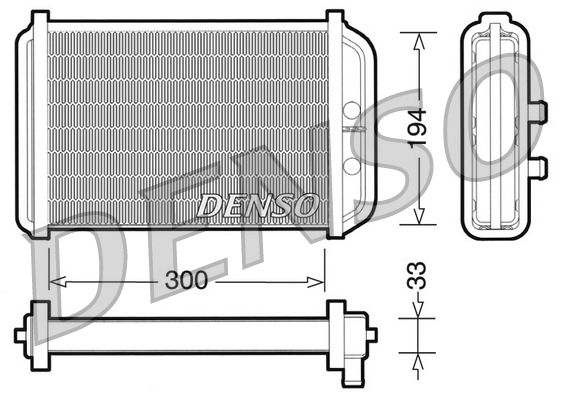 Теплообмінник, система опалення салону DENSO DRR09033