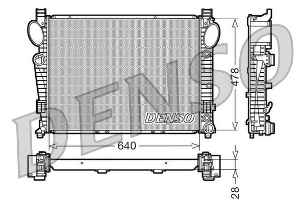 Radiator, engine cooling DENSO DRM17093