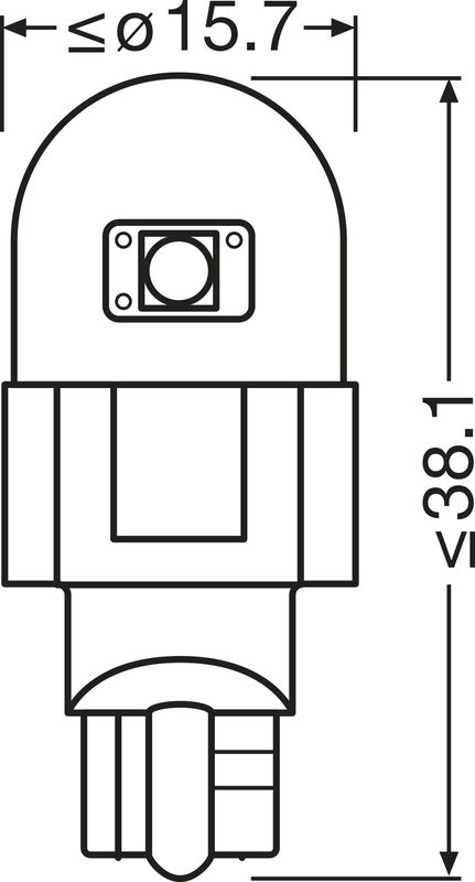 Žiarovka, vnútorné svetlo ams-OSRAM 921DWP-2BL