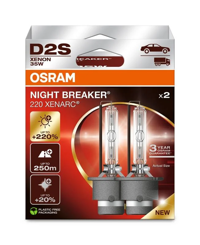 Bulb, high beam headlight ams-OSRAM 66240XN2-2HB