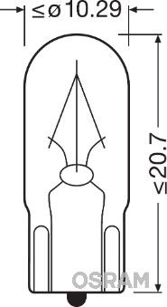 Bulb, interior light ams-OSRAM 2840