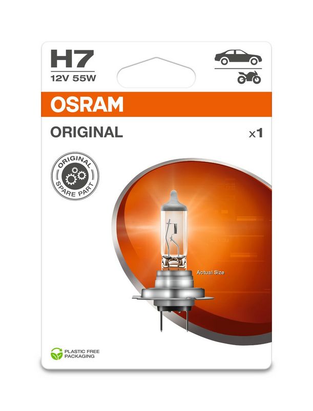 Лампа розжарювання, фара дальнього світла ams-OSRAM 64210-1BL