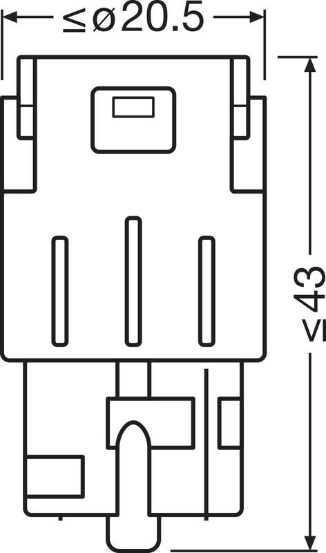 Lemputė, indikatorius ams-OSRAM 7504DYP-2BL