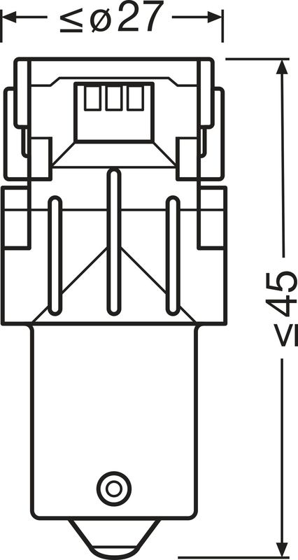 Лампа розжарювання, вказівник повороту ams-OSRAM 7507DYP-2BL