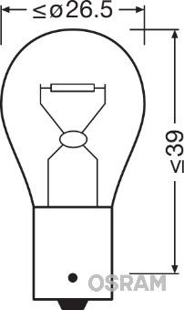 Лампа розжарювання, вказівник повороту ams-OSRAM 7529