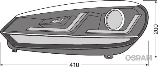 Комплект основних фар ams-OSRAM LEDHL102-CM