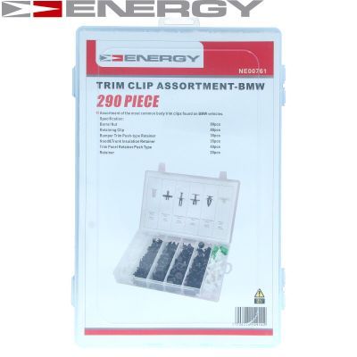 Set pričvrsnih kopči, karoserija ENERGY NE00761
