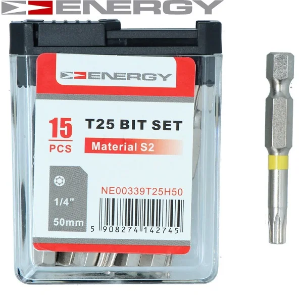 Комплект біт викрутки ENERGY NE00339T25H50