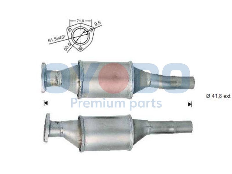 Catalytic Converter Oyodo 10N0022-OYO