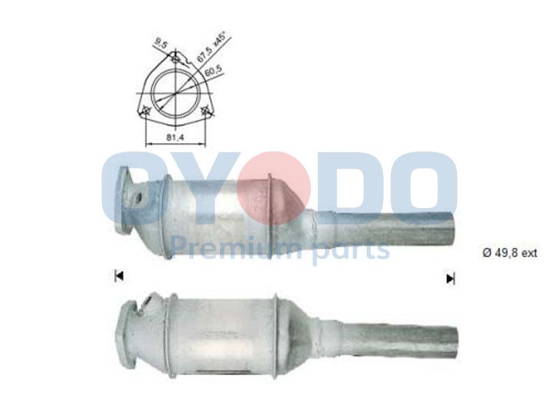 Catalytic Converter Oyodo 10N0041-OYO