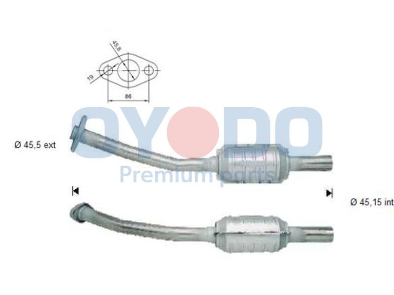 Catalytic Converter Oyodo 10N0056-OYO