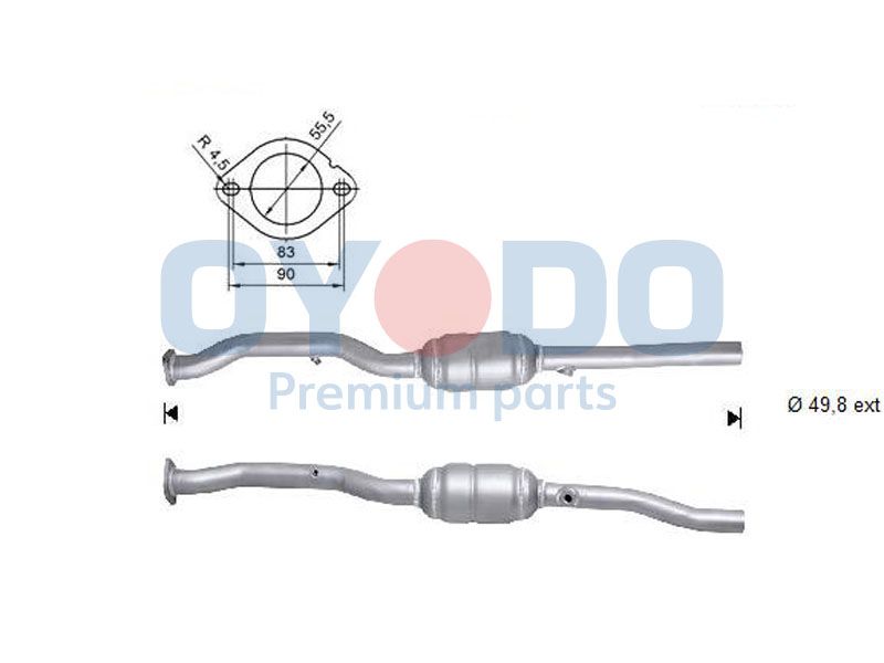 Catalytic Converter Oyodo 10N0118-OYO