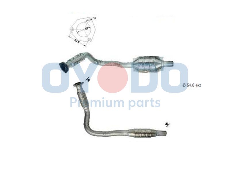 Catalytic Converter Oyodo 20N0080-OYO