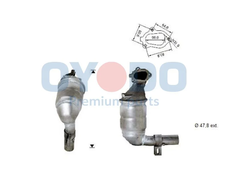 Katalizatoriaus keitiklis Oyodo 20N0116-OYO