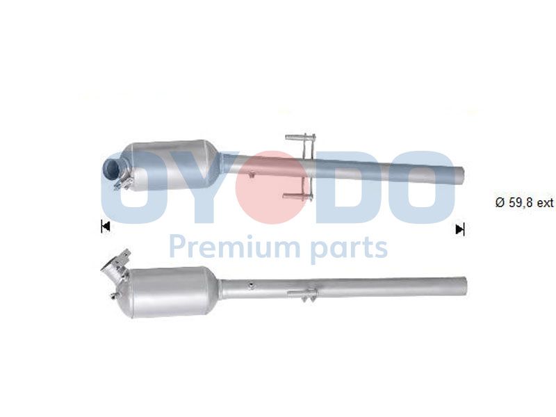 Soot/Particulate Filter, exhaust system Oyodo 20N0123-OYO