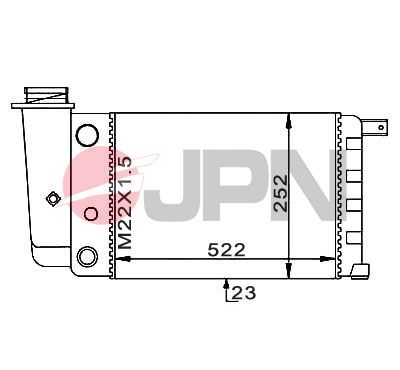 Radiatorius, variklio aušinimas JPN 60C9015-JPN