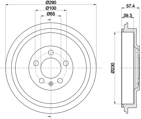 Гальмівний барабан MINTEX MBD193