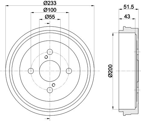 Гальмівний барабан MINTEX MBD267