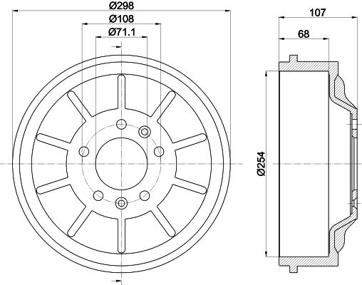 Гальмівний барабан MINTEX MBD310