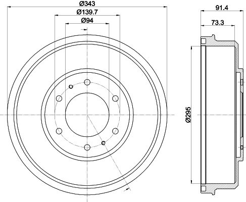 Brake Drum MINTEX MBD333