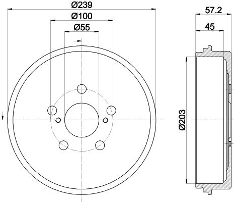 Гальмівний барабан MINTEX MBD437