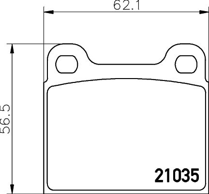 Brake Pad Set, disc brake MINTEX MDB1068