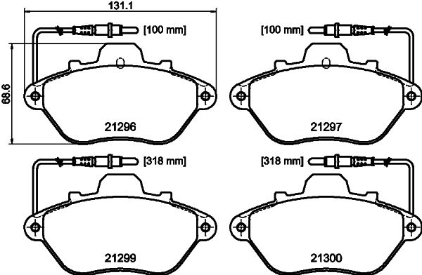 Brake Pad Set, disc brake MINTEX MDB1426