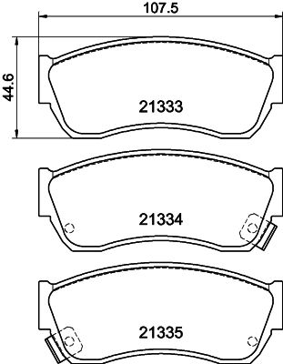 Brake Pad Set, disc brake MINTEX MDB1474