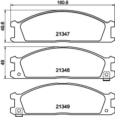 Brake Pad Set, disc brake MINTEX MDB1482