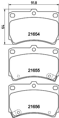 Brake Pad Set, disc brake MINTEX MDB1530