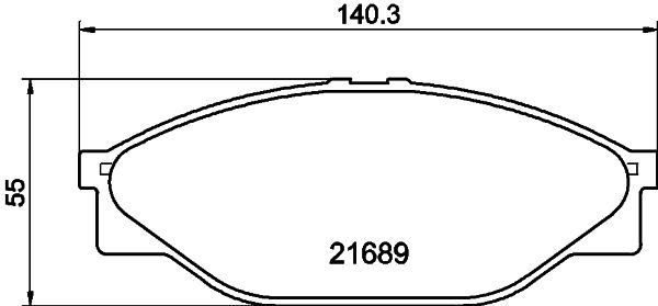 Stabdžių trinkelių rinkinys, diskinis stabdys MINTEX MDB1535