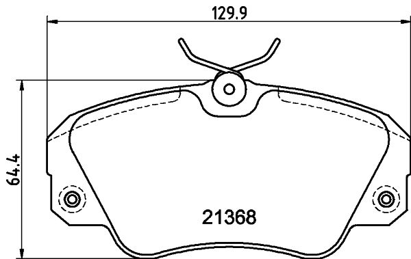 Brake Pad Set, disc brake MINTEX MDB1540