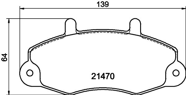 Brake Pad Set, disc brake MINTEX MDB1558