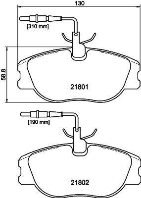 Brake Pad Set, disc brake MINTEX MDB1702