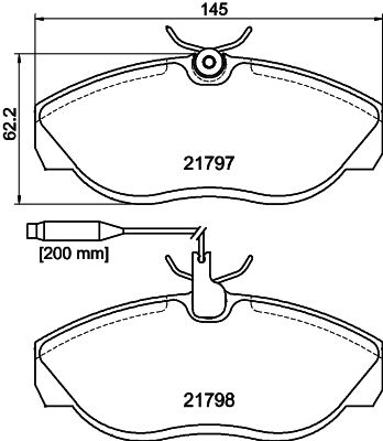 Brake Pad Set, disc brake MINTEX MDB1703