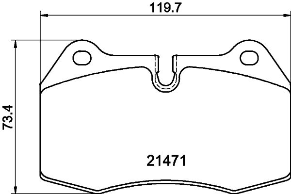 Stabdžių trinkelių rinkinys, diskinis stabdys MINTEX MDB1752