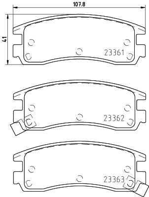 Brake Pad Set, disc brake MINTEX MDB1825