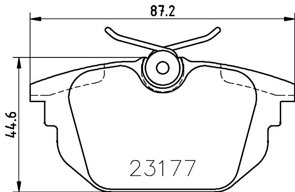 Stabdžių trinkelių rinkinys, diskinis stabdys MINTEX MDB1876