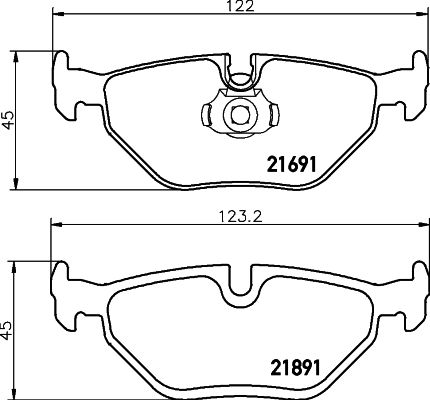 Brake Pad Set, disc brake MINTEX MDB1879