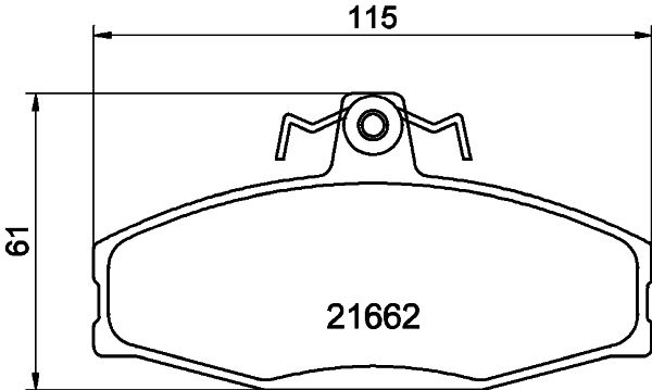 Brake Pad Set, disc brake MINTEX MDB1913