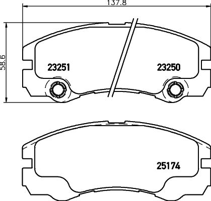 Brake Pad Set, disc brake MINTEX MDB1985